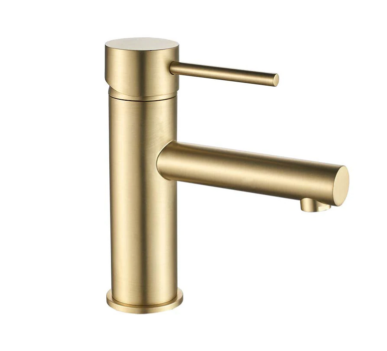 HC Ideal Brushed Gold Round Basin Mixer