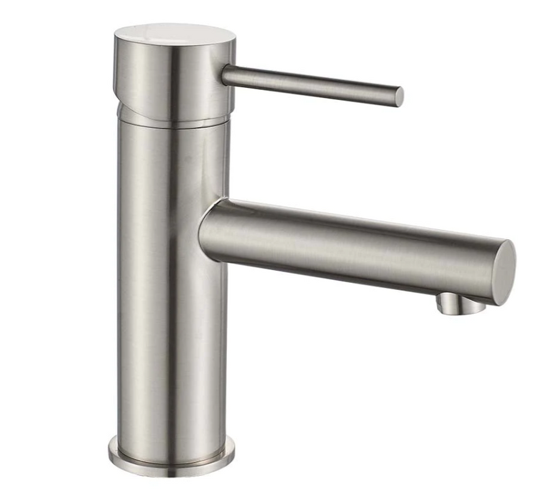 HC Ideal Brushed Nickel Round Basin Mixer