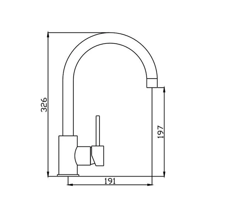HC Ideal Brushed Gold Round Sink Mixer