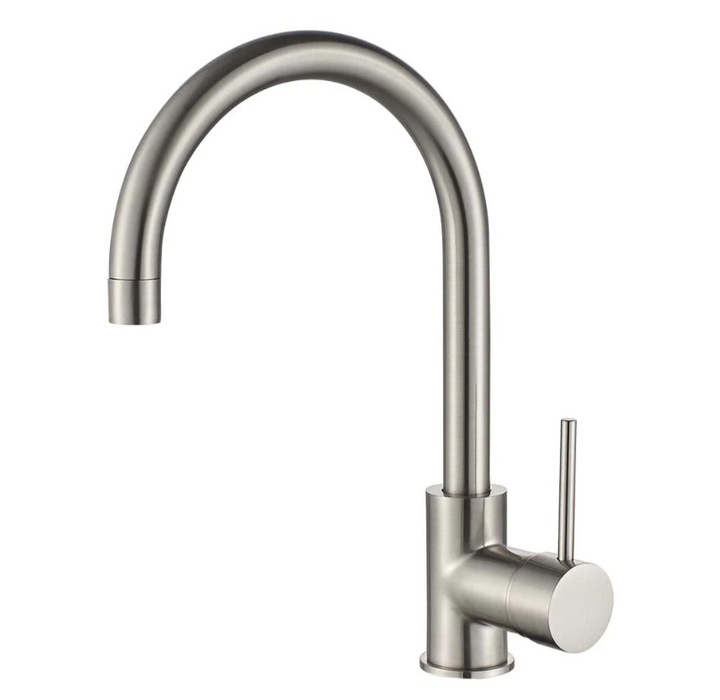 HC Ideal Brushed Nickel Round Sink Mixer