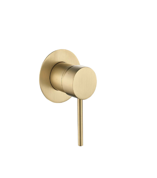 HC Ideal Brushed Gold Round Wall Mixer