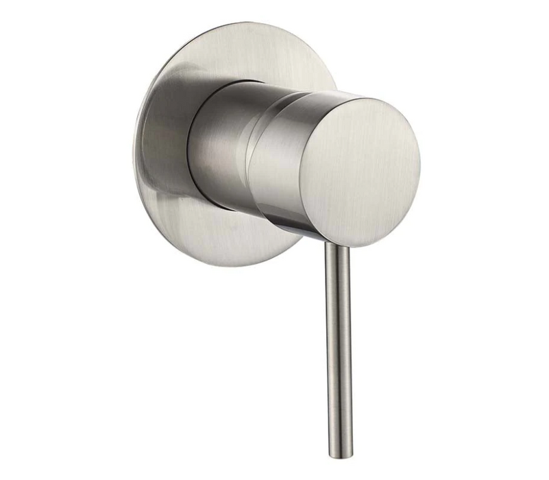 HC Ideal Brushed Nickel Round Wall Mixer