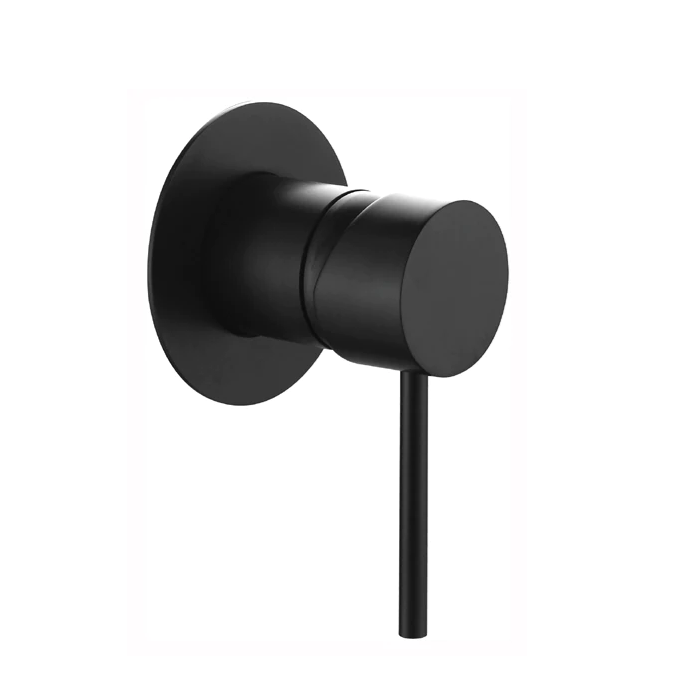 HC Ideal Black Round Wall Mixer
