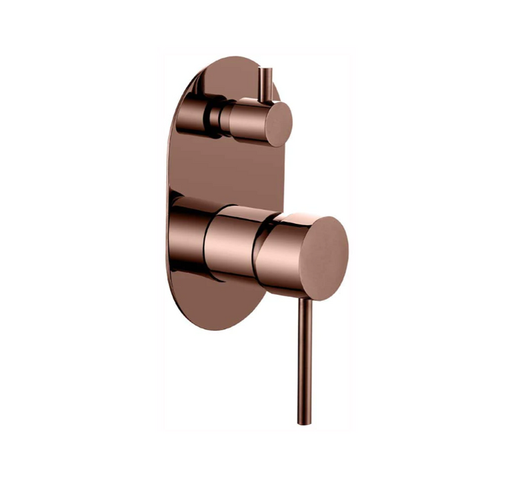 Ideal Wall Mixer With Diverter (Rose Gold)