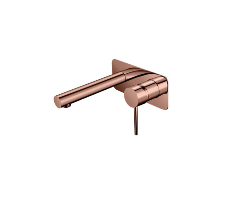 Ideal Wall Mixer With Outlet (Rose Gold)