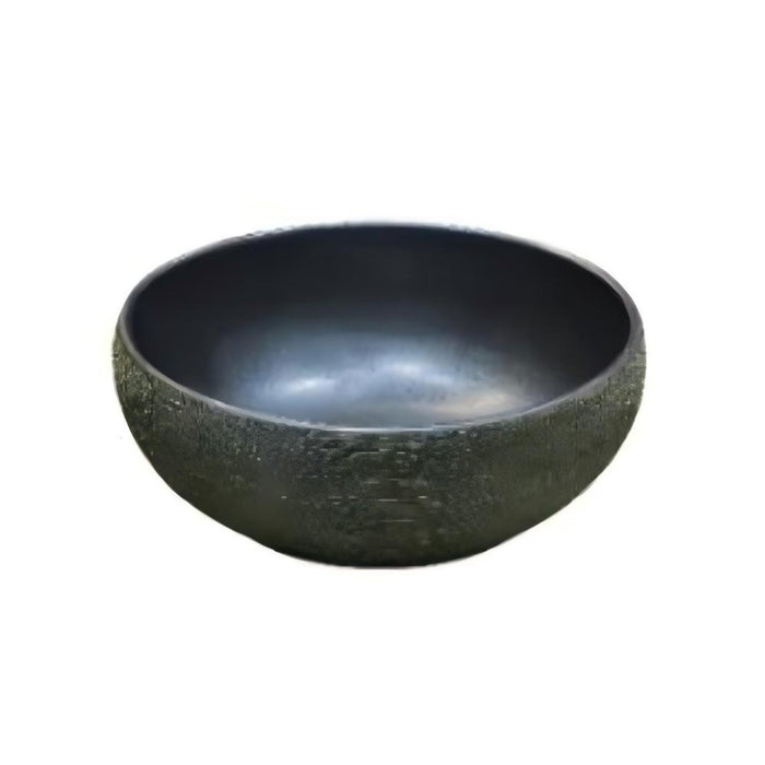 340*340*140mm Dark Green Porcelain Round Above Counter Art Basin
