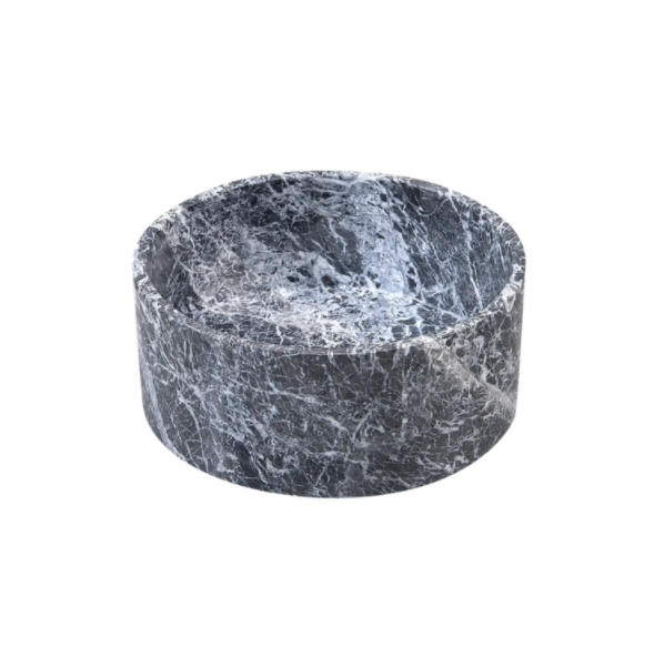 370*370*150mm Marble Stone Round Above Counter Art Basin