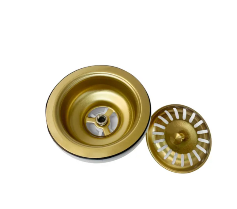 580*440*220mm INS AXON Brushed Gold Brushed Finish Stainless Steel Single bowl Top/Under/Flush Mount Sink