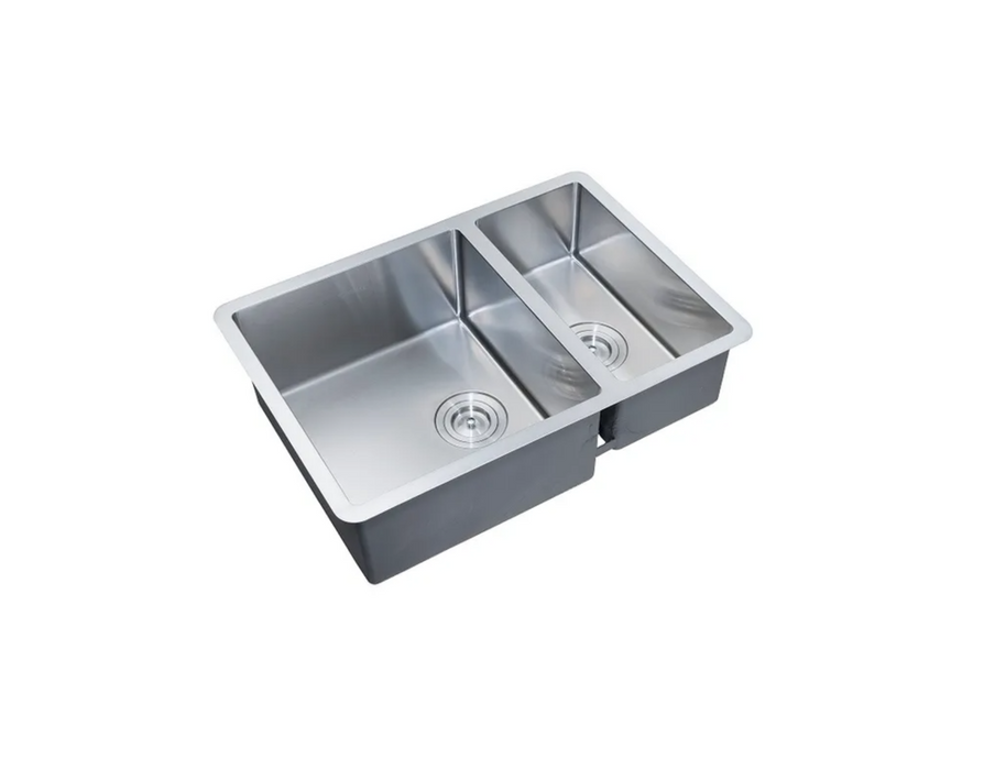 660*450*200mm INS ARTE Brushed Finish Stainless Steel Double bowl Top/Under/Flush Mount Sink
