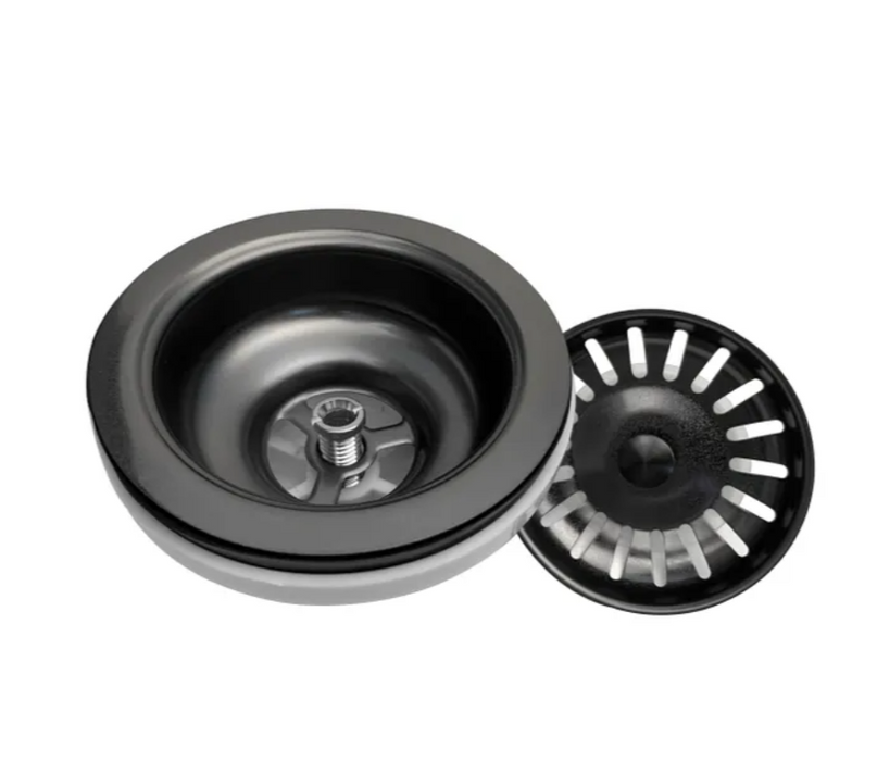 880*450*220mm INS ARTE Gun Metal Brushed Finish Stainless Steel Double bowl Top/Under/Flush Mount Sink