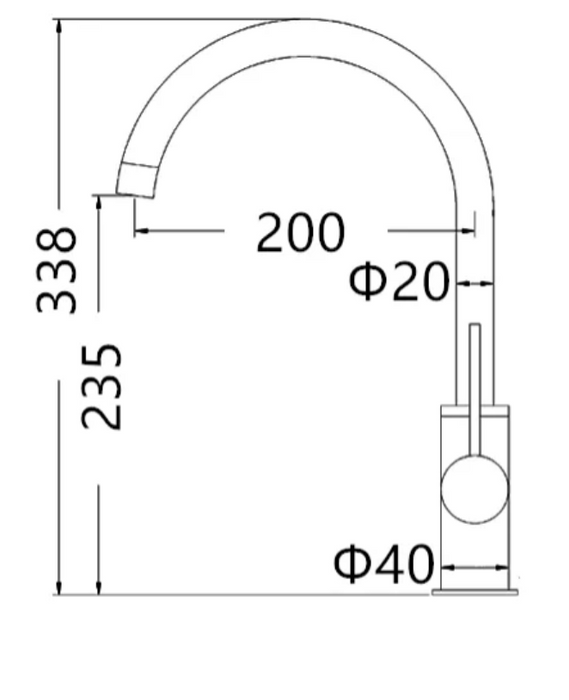 INS Roul Gun Metal Round Kitchen Mixer