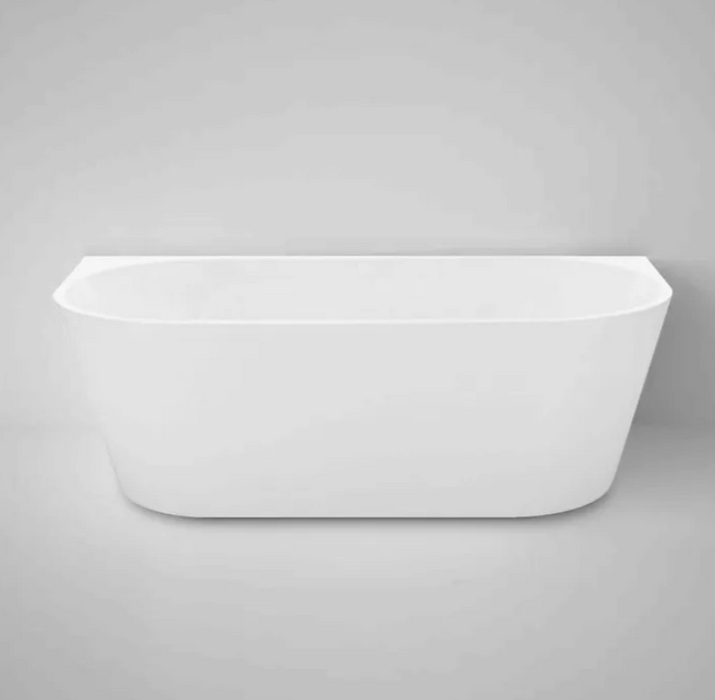 1700*800*580mm Verona BTW NF and Matt White Back-To-Wall Freestanding Bathtub