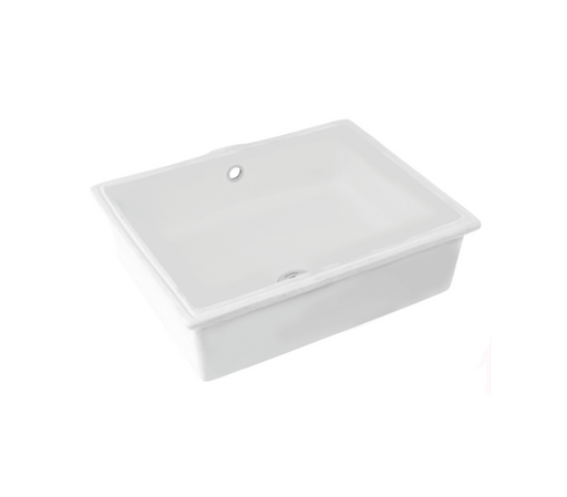 477*300*140mm Ceramic Rectangular Under Counter Vanity Basin With Waste - HD reno