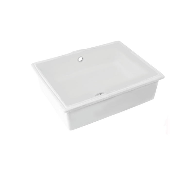 477*300*140mm Ceramic Rectangular Under Counter Vanity Basin With Waste - HD reno
