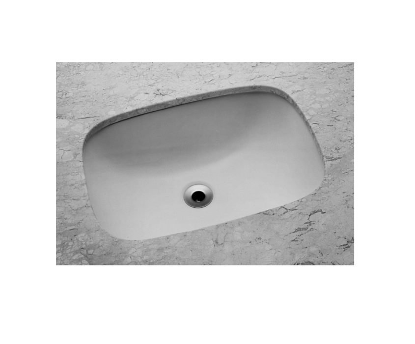 505*370*160mm Ceramic Rectangular Under Counter Vanity Basin With Waste - HD reno