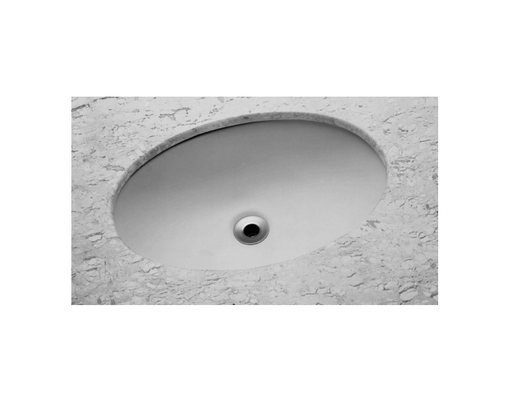 490*330*165mm Emilia Ceramic Oval Under Counter Vanity Basin With Waste - HD reno