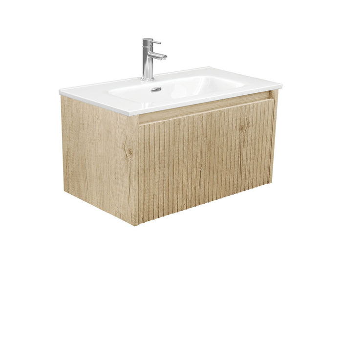 750-1500*460*420mm FIE Alina White Scandi Oak Cabinet Only and Ceramic / Stone Top Available Wall Hung Vanity