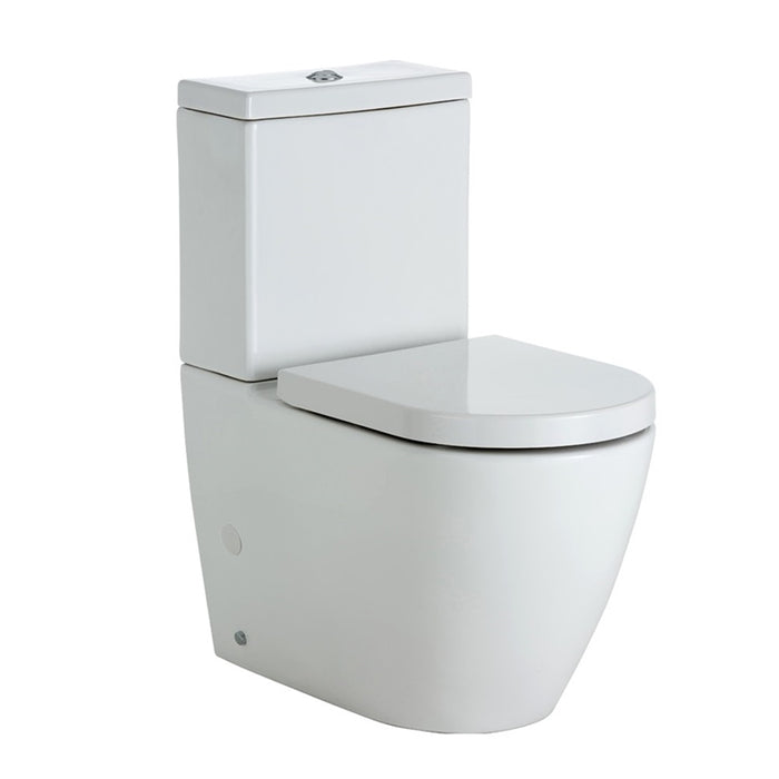630*370*840mm Fienza Empire Gloss White Rimless Back To Wall Toilet