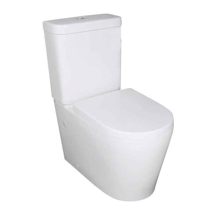 695*390*830mm Poseidon Kasey Gloss White Box Rim Back To Wall Toilet