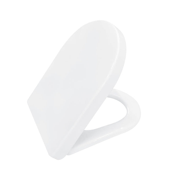 635*375*810mm Poseidon Rio Ceramic Gloss White Box Rim Back To Wall Toilet