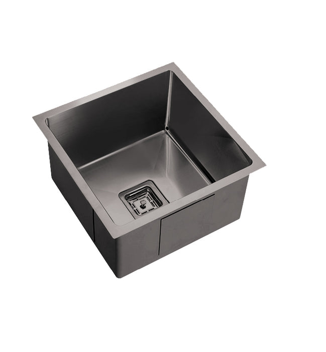 450*450*235mm Gun Metal Square Stainless Steel Kichen Sink