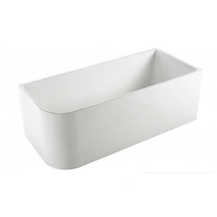 1500-1700*750*600mm Sunny 138 Gloss White Rectangle Acrylic Corner Back Bathtub