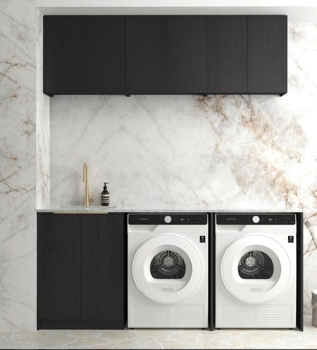 1960*600*2100mm Otti Byron/Bondi Laminated Black Oak Moisture Resistant Plywood Laundry Kit