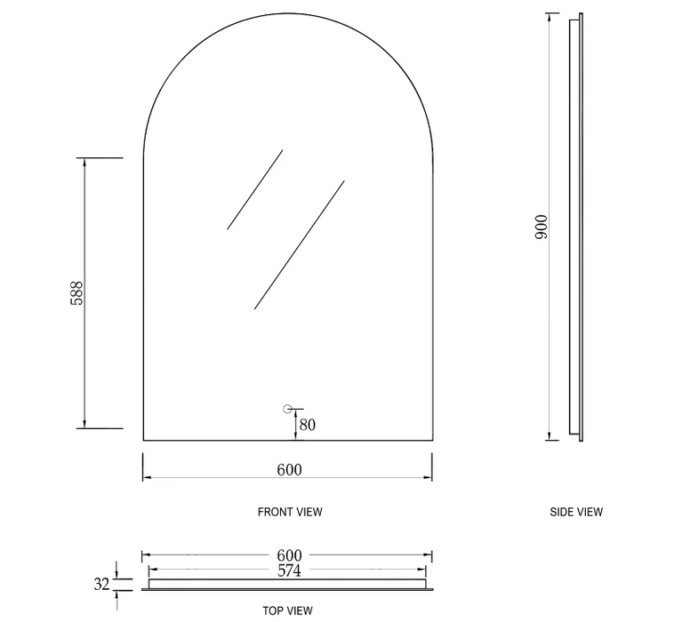 1200mm Boston Light Grey Wall Hung Vanity and ARCHIE LED Mirror