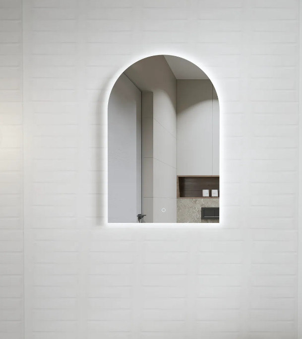 1200mm Boston Light Grey Wall Hung Vanity and ARCHIE LED Mirror