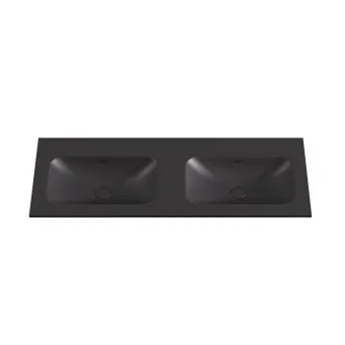 1200*455*470mm Lukka Chester Federation Matt Black PVC Wall Hung Vanity