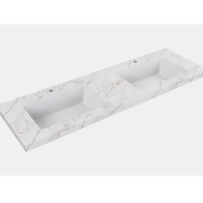 1200*455*470mm Lukka Chester Federation Matt Black PVC Wall Hung Vanity