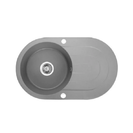 470*780*204mm ACA Laveo Grey Granite Stone Single Bowl with Drainer Sink - HD reno