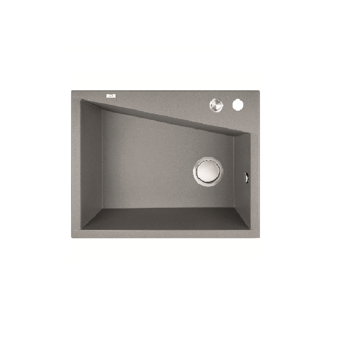 470*600*227mm ACA Laveo Grey Granite Stone Single Bowl Sink - HD reno