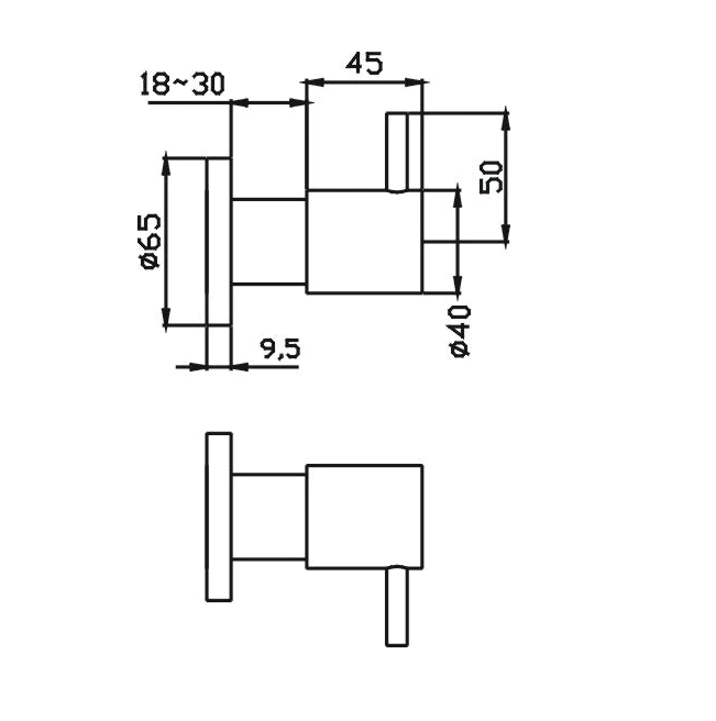 HC Luxury Brushed Gold Round Wall Top Assemblies