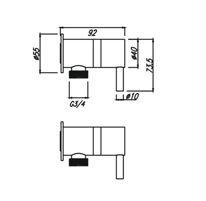 HC Luxury Black Round Washing Machine Set