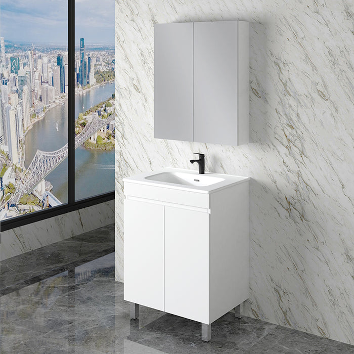 600-1500mm*820*450mm ABS Less Polyurethane Moisture Resistance Gloss White Freestanding Vanity With Legs - HD reno