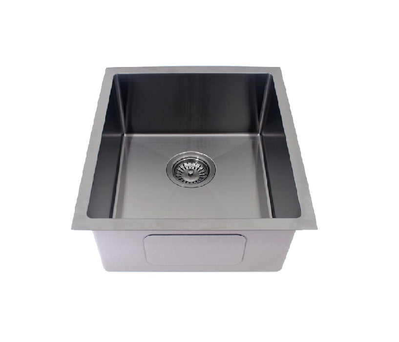 440*380*200*1.2mm MN Stainless Steel Gun Metal Round Corner Single Bowl Top Mount or Undermount Electroplated Sink