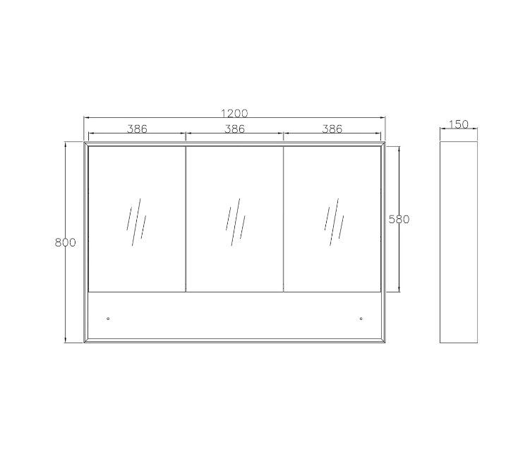 1200mm Byron Black Oak Wall Hung Vanity and Tall Boy and Shaving Cabinet