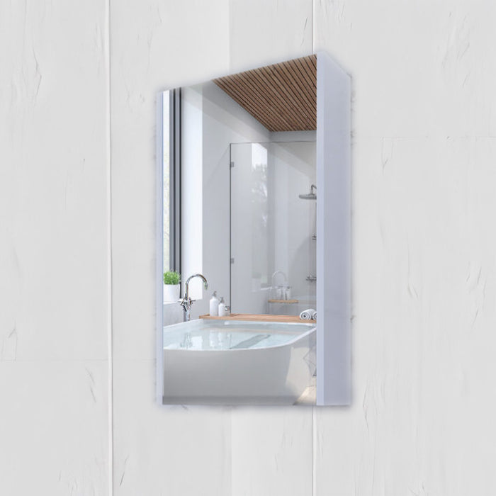 450-1500*720*150mm ABS Geneva Flat Oak Timber Gloss White Wall Hung Mirror Shaving Cabinet