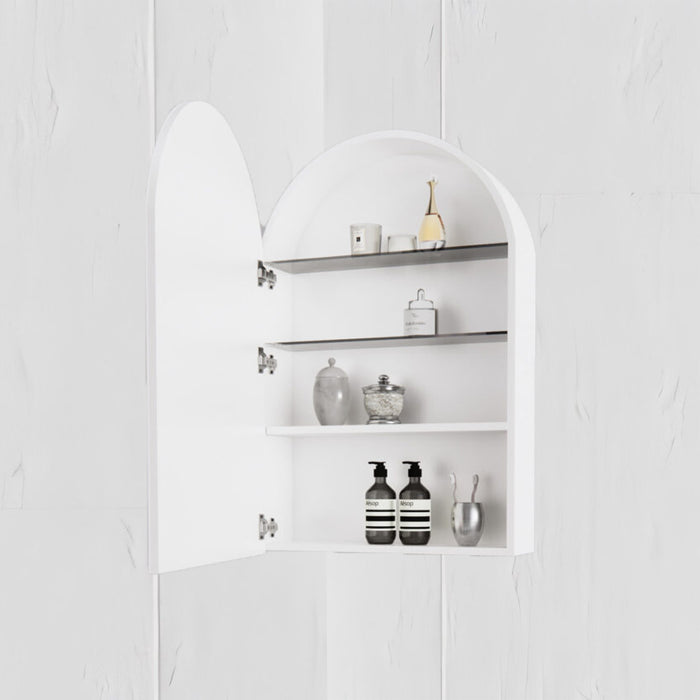 600*870*140mm ABS London Matt Black/White Arch Mirror Shaving Cabinet
