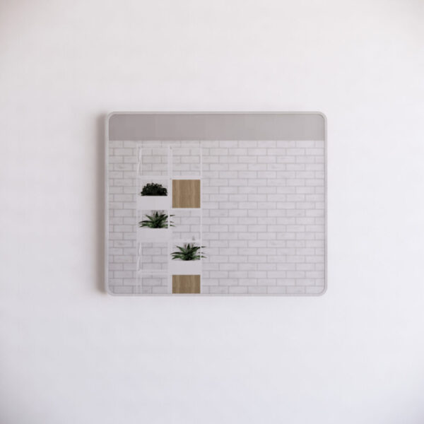 900/1200mm 45mm ABS Gold/Black/Brushed Nickel Framed Plain Rectangle Square Wall Mounted Mirror Only - HD reno