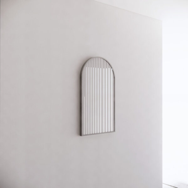 800*450/900*600mm ABS Gold/Black/Brushed Nickel Framed Plain Arch Wall Mounted Mirror Only