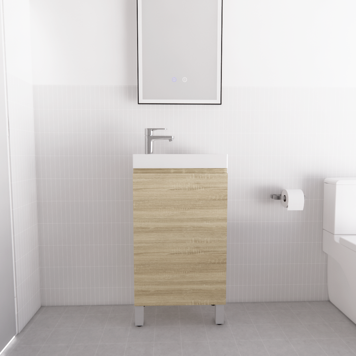 450*250*850mm Forest Timber Light Oak Mini Freestanding Vanity - HD reno