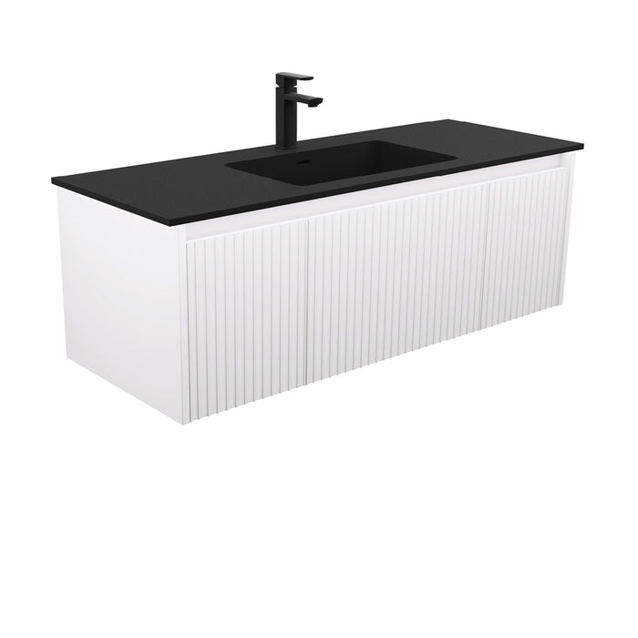 750-1500*460*420mm FIE Alina Satin White Cabinet Only and Ceramic / Stone Top Available Wall Hung Vanity