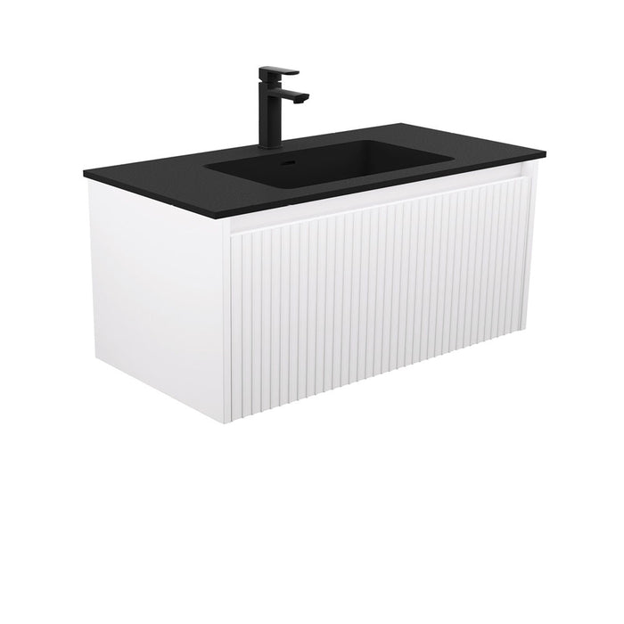 750-1500*460*420mm FIE Alina Satin White Cabinet Only and Ceramic / Stone Top Available Wall Hung Vanity