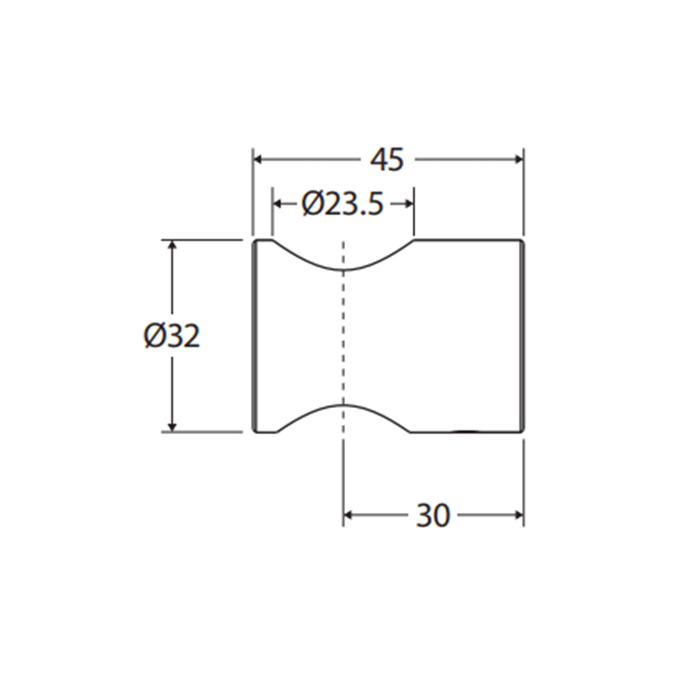 Fienza Chrome/Matt Black Shower Hose Restrictor Bracket