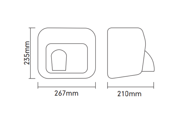 Four Silent Blocks Noise Reduce Hand Dryer (MY-1-303B)