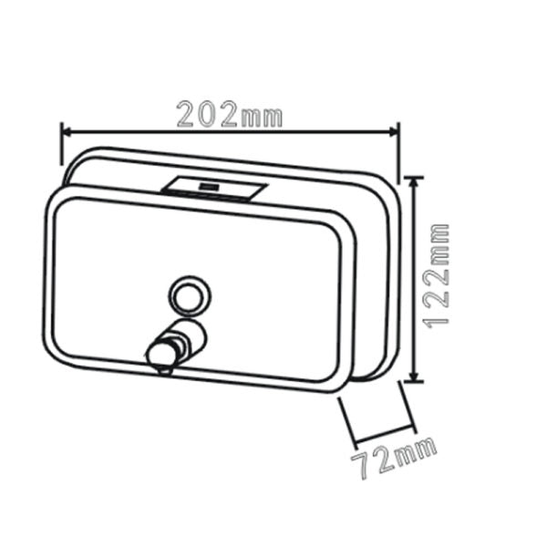 Liquid Manual Soap Dispenser 304 Stainless Steel