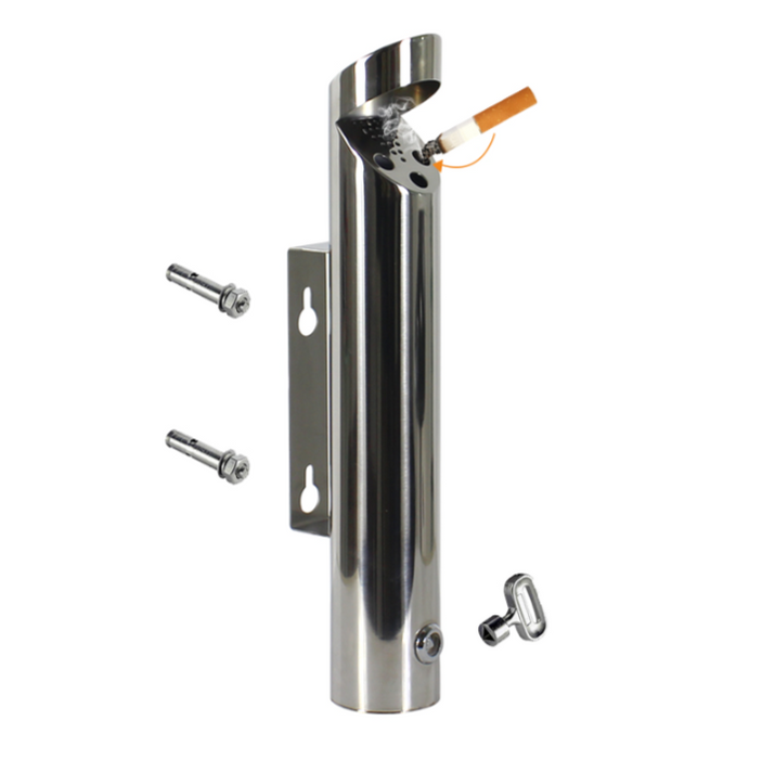 Stainless Steel Outdoor Wall Mounted Ashtray MY-5-01