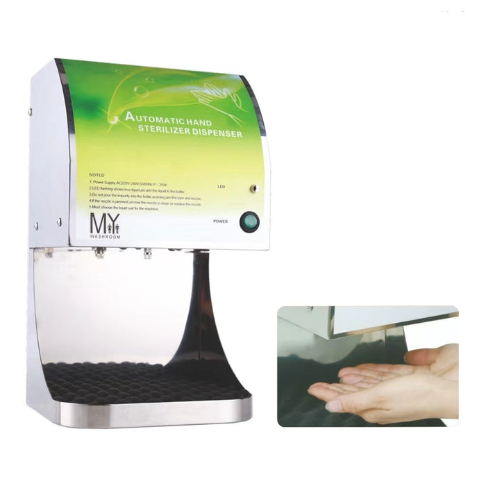 Automatic Alcohol Spray Hand Disinfectants Hygienic Sanitizer Stainless Steel Dispenser